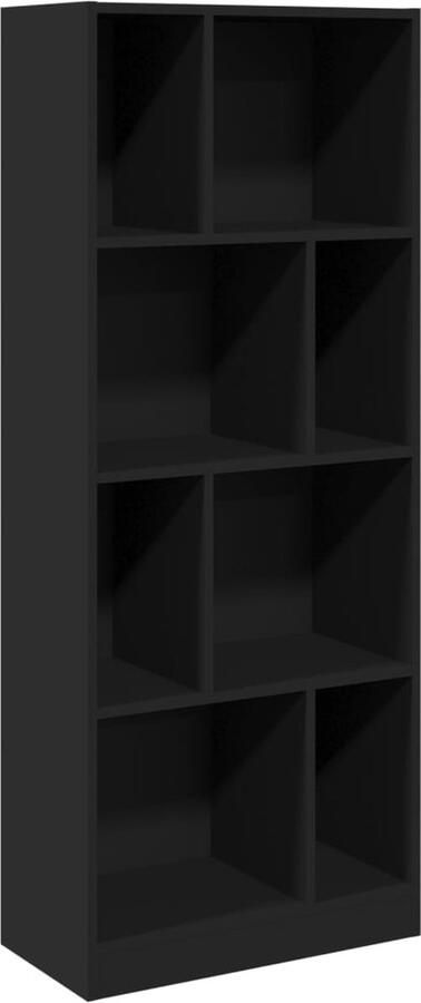 VidaXL Boekenkast 57x28 5x141 cm bewerkt hout zwart