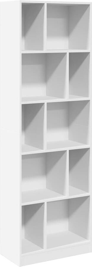 VidaXL Boekenkast 57x28 5x174 cm bewerkt hout wit