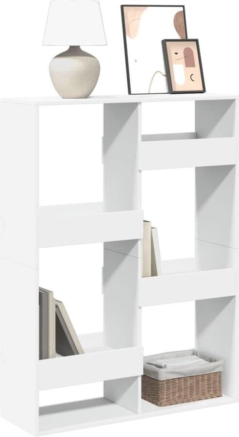 VidaXL Boekenkast 6 Schappen 100x33x135 cm Wit Boekenkast Boekenkasten Boeken Plank Schappenkast