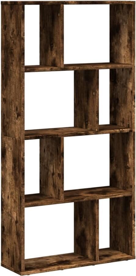 VidaXL Boekenkast 60x20x120 cm bewerkt hout gerookt eikenkleurig