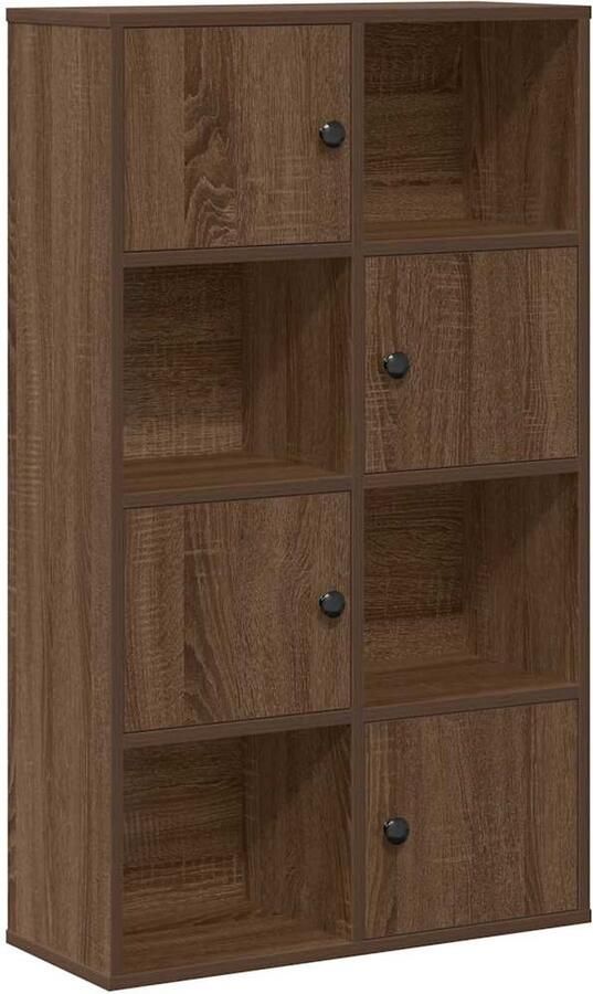 VidaXL Boekenkast 60x24x101 5 cm bewerkt hout bruin eikenkleurig