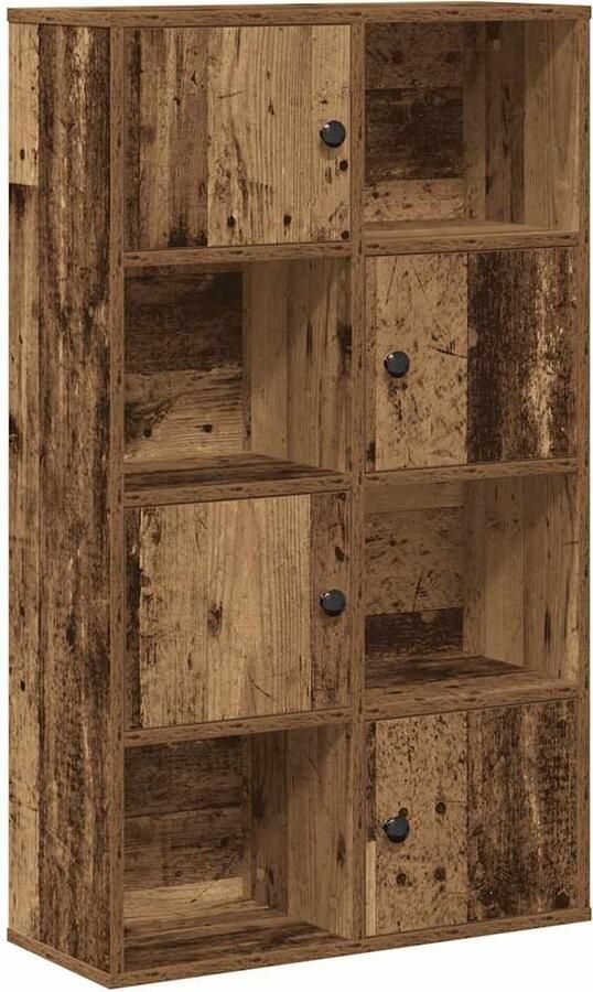 VidaXL Boekenkast 60x24x101 5 cm bewerkt hout oud houtkleurig
