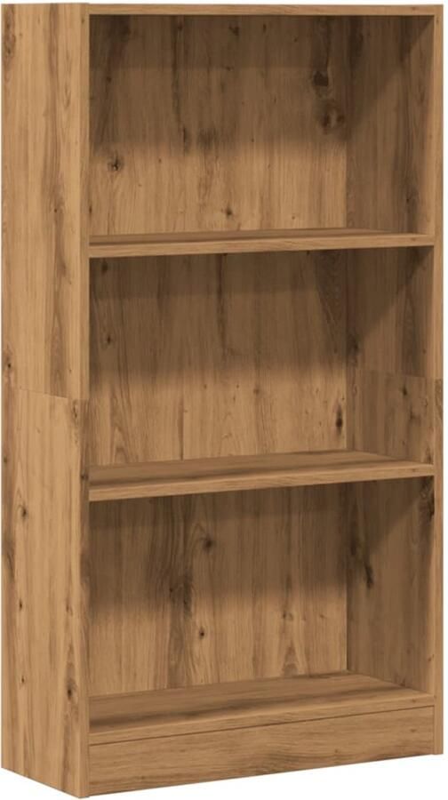 VidaXL Boekenkast 60x24x109 cm Artisanaal Eiken Boekenkast Boekenkasten Boeken Plank Schappenkast