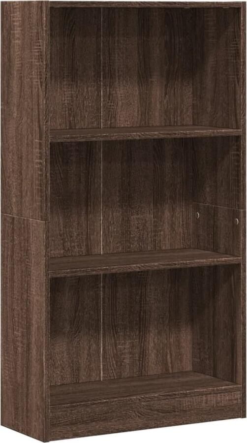 VidaXL Boekenkast 60x24x109 cm bewerkt hout bruin eikenkleurig
