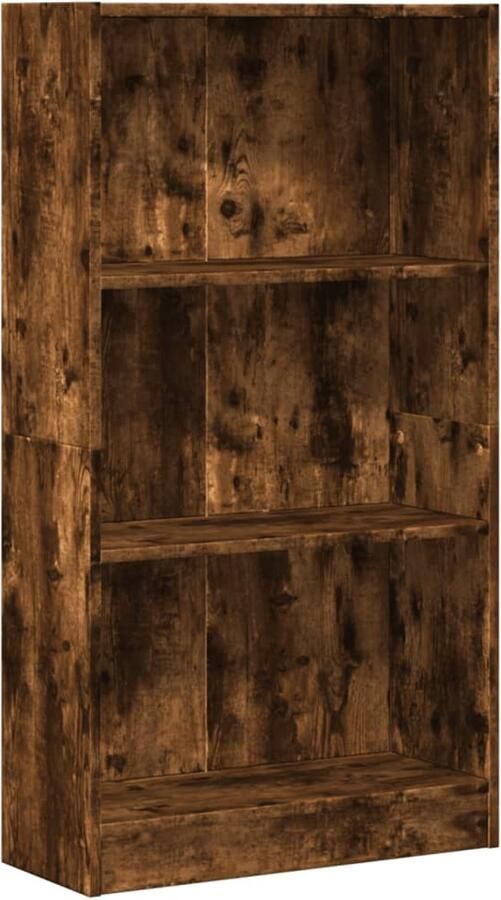 VidaXL Boekenkast 60x24x109 cm Gerookt Eiken Boekenkast Boekenkasten Boeken Plank Schappenkast