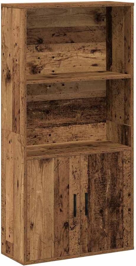 VidaXL Boekenkast 60x24x120 cm Bewerkt Hout Boekenkast Boekenkasten Boekenplank Opbergkast