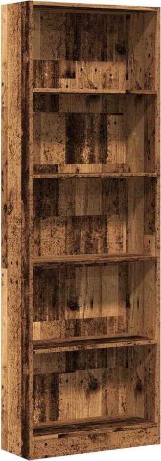 VidaXL Boekenkast 60x24x176 cm Bewerkt Hout Boekenkast Boekenkasten Boeken Plank Schappenkast