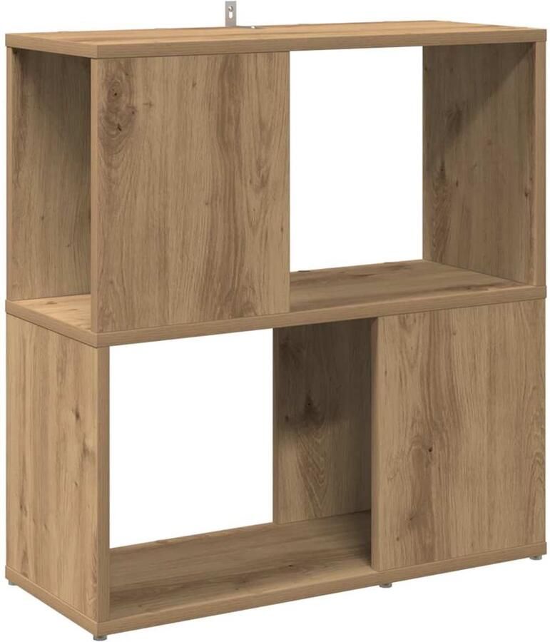 VidaXL Boekenkast 60x24x63 cm bewerkt hout artisanaal eikenkleur