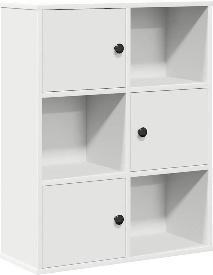 VidaXL Boekenkast 60x24x76 5 cm bewerkt hout wit