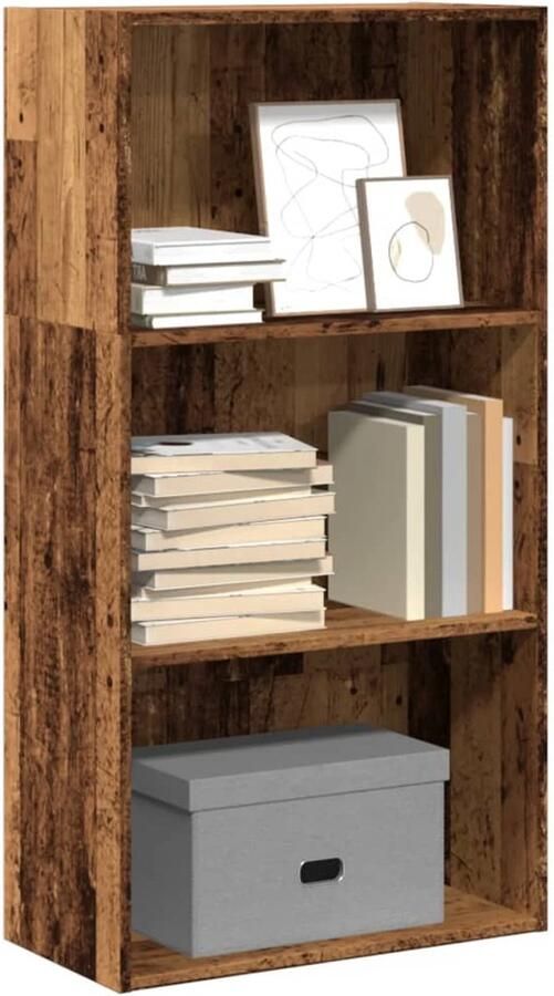 VidaXL Boekenkast 60x30x114 cm Bewerkt hout Oud hout Boekenkast Boekenkasten Boeken Plank Schappenkast