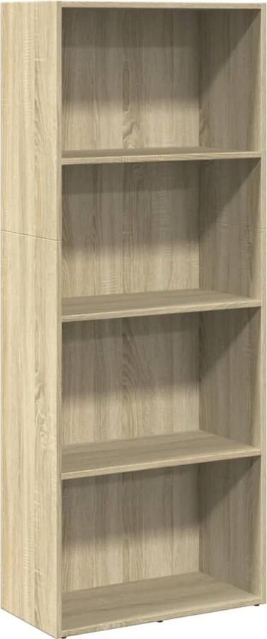 VidaXL Boekenkast 60x30x152 cm bewerkt hout sonoma eikenkleurig