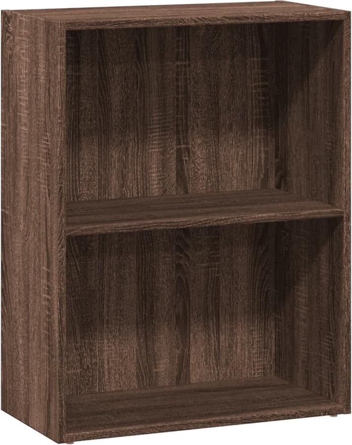 VidaXL Boekenkast 60x30x77 cm bewerkt hout bruin eikenkleurig