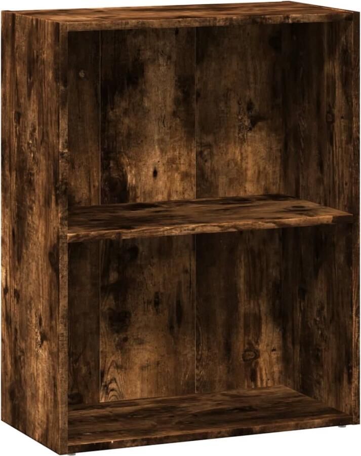 VidaXL Boekenkast 60x30x77 cm bewerkt hout gerookt eikenkleurig