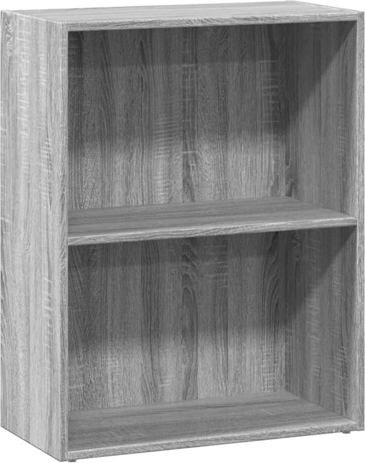 VidaXL Boekenkast 60x30x77 cm bewerkt hout grijs sonoma eikenkleurig