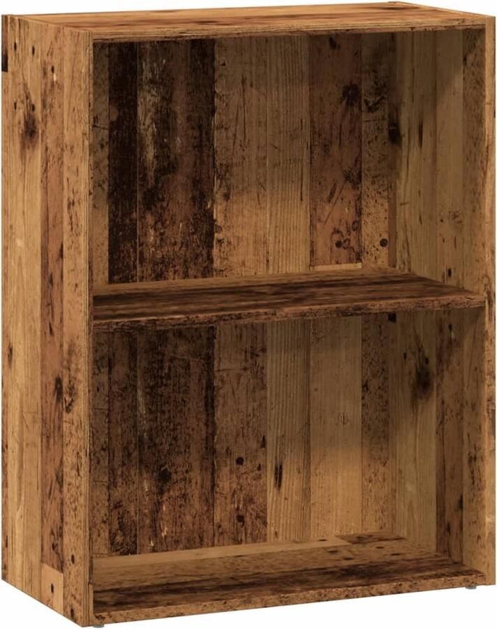 VidaXL Boekenkast 60x30x77 cm bewerkt hout oud houtkleurig