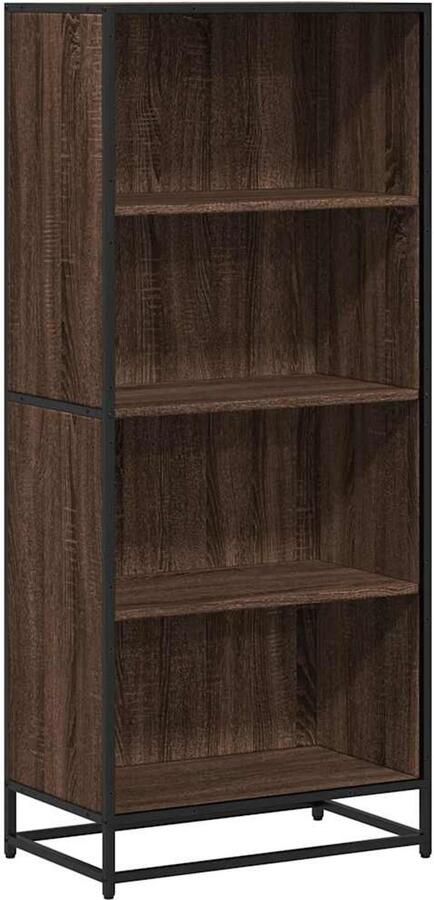 VidaXL Boekenkast 60x35x139 cm bewerkt hout bruin eikenkleurig