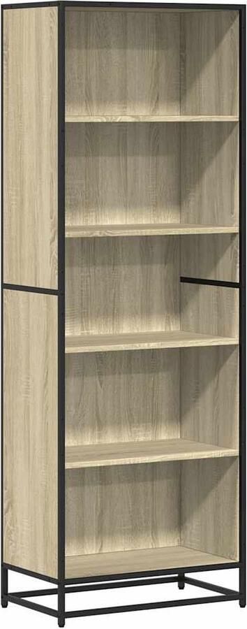 VidaXL Boekenkast 60x35x170 5 cm bewerkt hout sonoma eikenkleurig