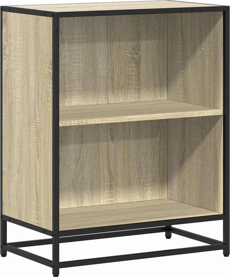 VidaXL Boekenkast 60x35x76 cm bewerkt hout sonoma eikenkleurig