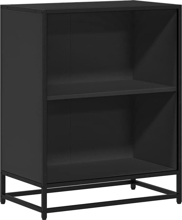 VidaXL Boekenkast 60x35x76 cm bewerkt hout zwart