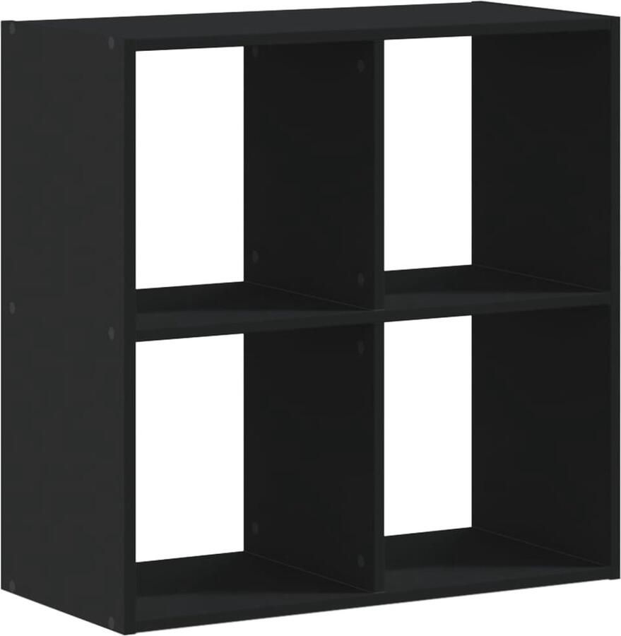 VidaXL Boekenkast 68 5x32x68 5 cm bewerkt hout zwart