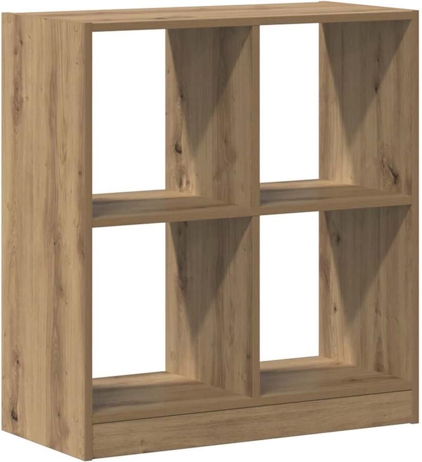 VidaXL Boekenkast 68 5x32x75 cm bewerkt hout artisanaal eikenkleurig