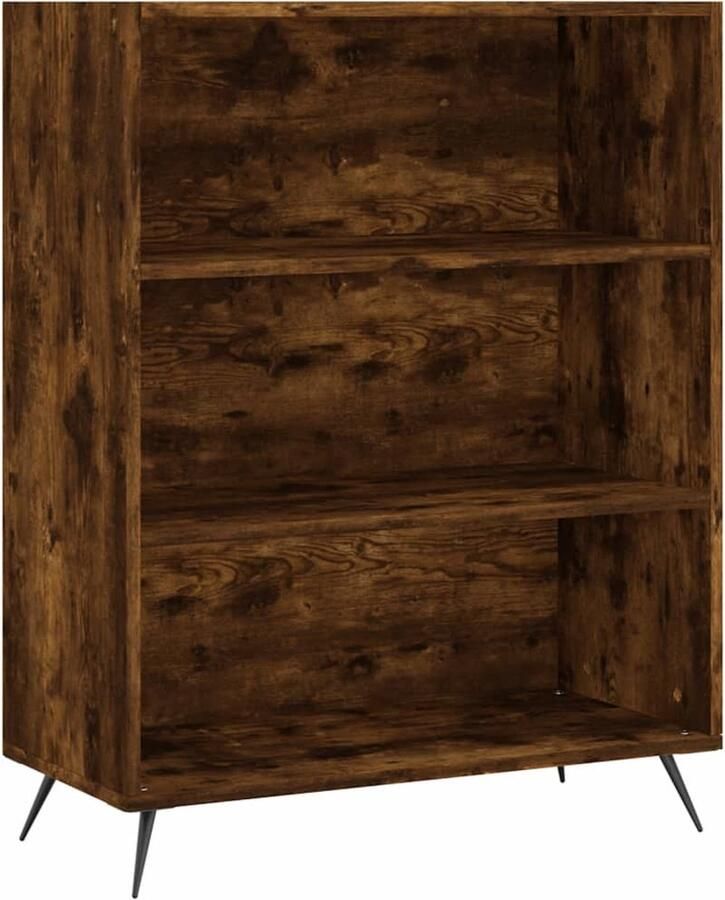 VidaXL -Boekenkast-69 5x32 5x90-cm-bewerkt-hout-gerookt-eikenkleurig