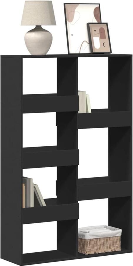 VidaXL Boekenkast 7 schappen 100x33x155 5 cm Zwart Boekenkast Boekenkasten Boeken Plank Schappenkast
