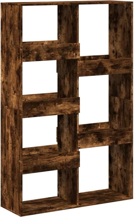 VidaXL Boekenkast 7 schappen Gerookt Eiken Boekenkast Boekenkasten Boeken Plank Schappenkast