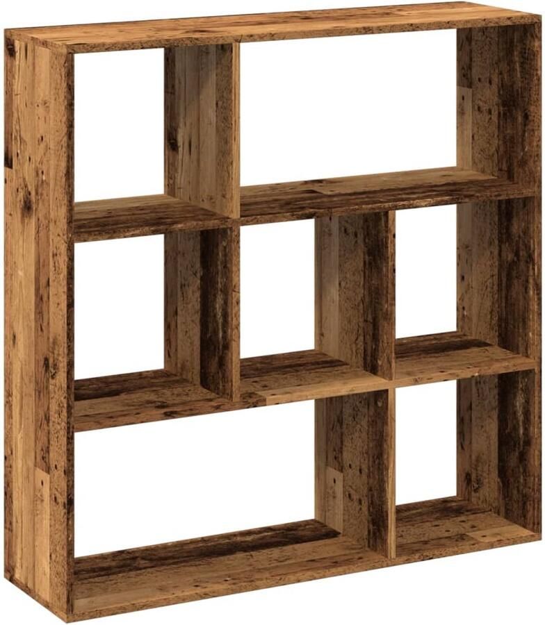 VidaXL Boekenkast 7 Vakken 102x29x103 5cm Hout Boekenkast Boekenkasten Boeken Plank Schappenkast