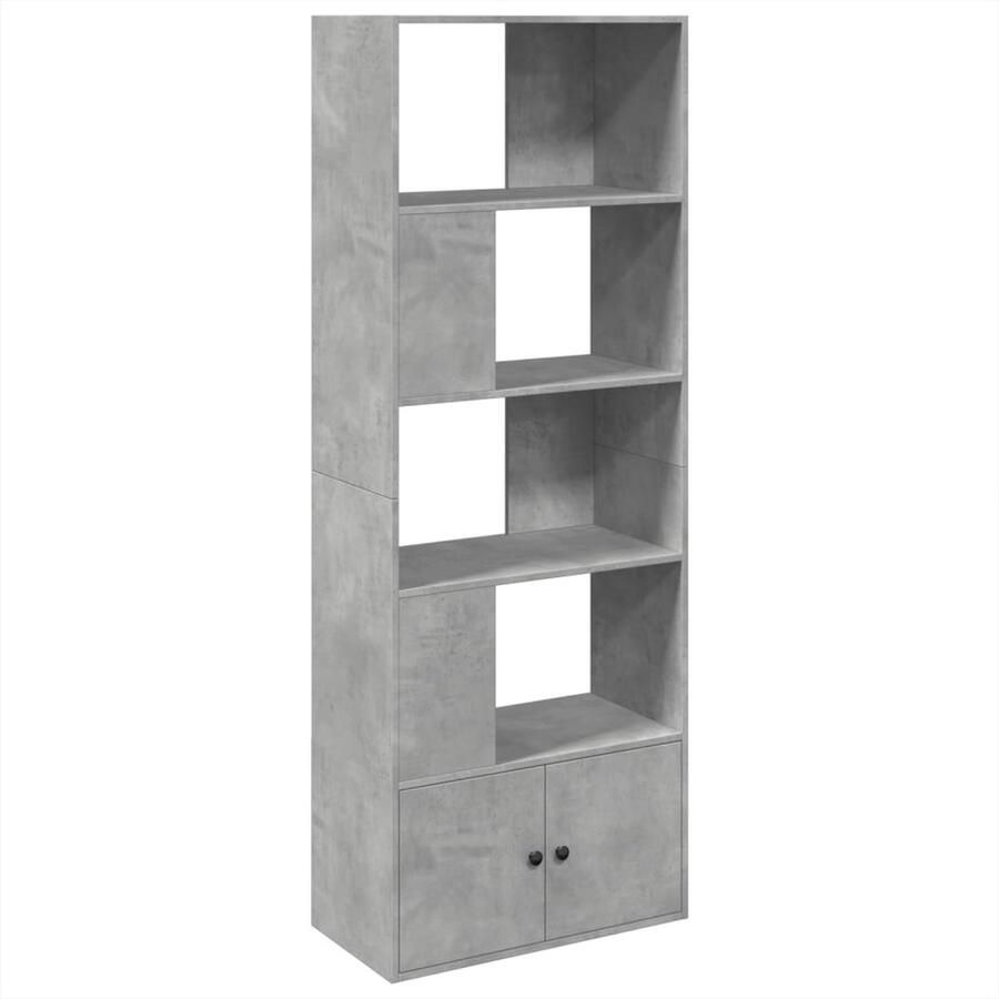 VidaXL Boekenkast 70x36x189 cm bewerkt hout betongrijs