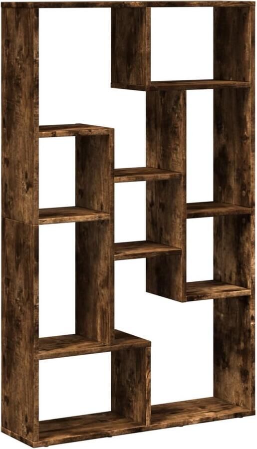 VidaXL Boekenkast 72x20x120 cm bewerkt hout gerookt eikenkleurig - Foto 2