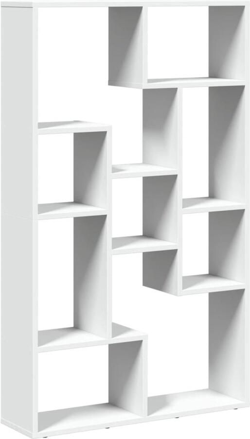 VidaXL Boekenkast 72x20x120 cm bewerkt hout wit