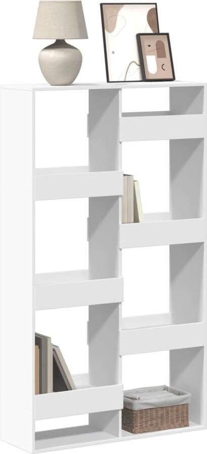 VidaXL Boekenkast Boekenkasten Boeken Plank Schappenkast Boekenkast 100x33x175 cm bewerkt hout wit - Foto 2