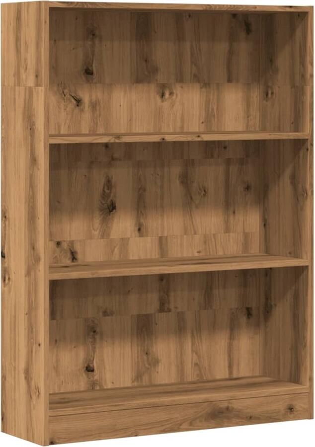 VidaXL Boekenkast 80x24x109 cm bewerkt hout artisanaal eikenkleurig
