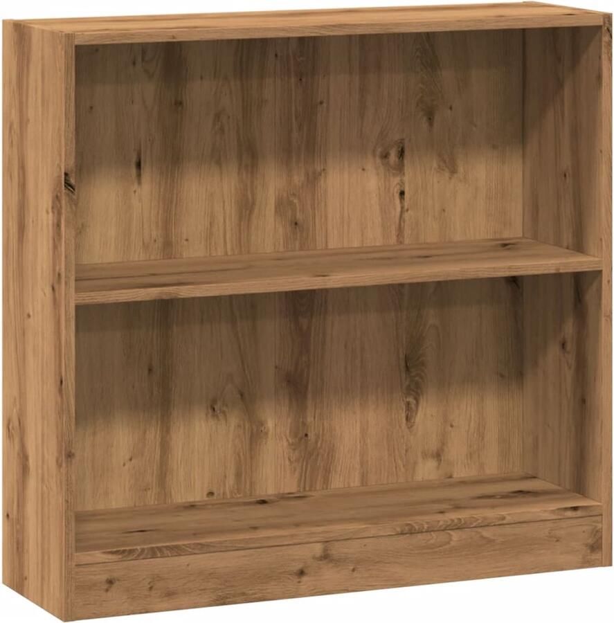 VidaXL Boekenkast 80x24x76 cm bewerkt hout artisanaal eikenkleurig