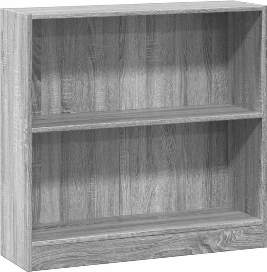 VidaXL Boekenkast 80x24x76 cm bewerkt hout grijs sonoma eikenkleurig