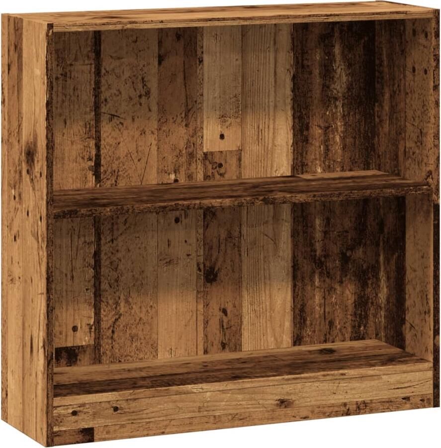 VidaXL Boekenkast 80x24x76 cm bewerkt hout oud houtkleurig