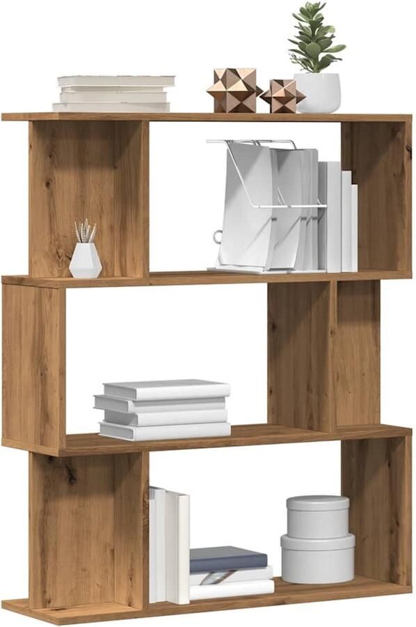 VidaXL Boekenkast 80x24x96 cm bewerkt hout artisanaal eikenkleur - Foto 2