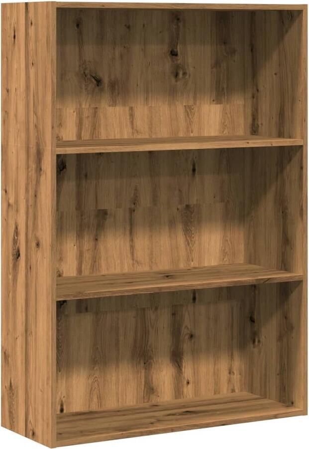 VidaXL Boekenkast 80x30x114 cm bewerkt hout artisanaal eikenkleurig