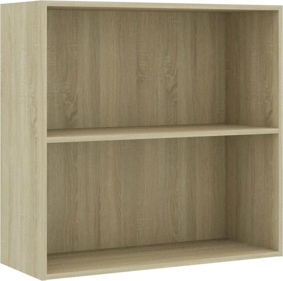 VidaXL Boekenkast 80x30x76 5 cm Sonoma Eiken Kleur Boekenkast Houten Boekenkast Boekenplank Salontafel Tv Tafel