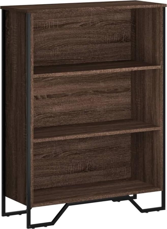VidaXL Boekenkast 80x31x106 cm bewerkt hout bruin eikenkleurig