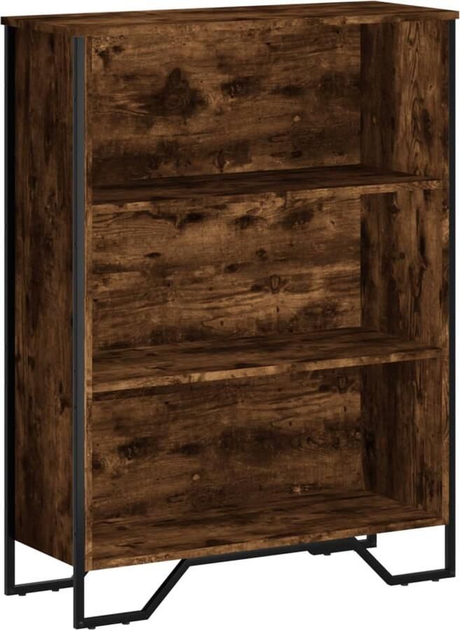 VidaXL Boekenkast 80x31x106 cm bewerkt hout gerookt eikenkleurig