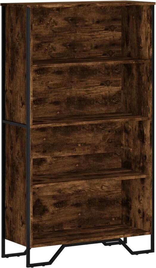 VidaXL Boekenkast 80x31x137 5 cm bewerkt hout gerookt eikenkleurig