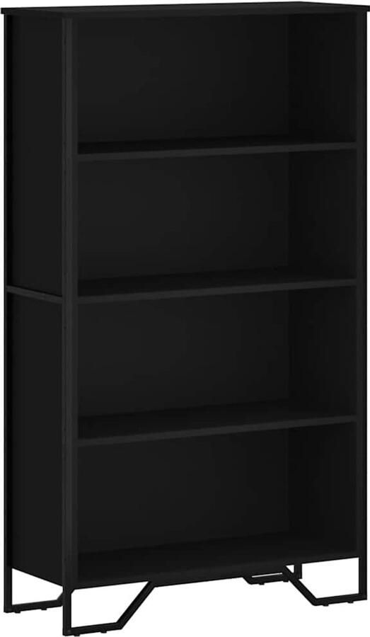 VidaXL Boekenkast 80x31x137 5 cm bewerkt hout zwart
