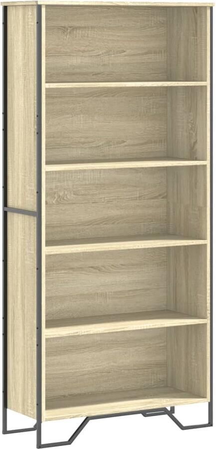 VidaXL Boekenkast 80x31x169 cm bewerkt hout sonoma eikenkleurig