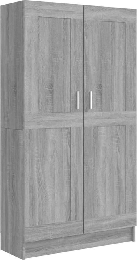 VidaXL Boekenkast 82 5x30 5x150 cm Grijs Sonoma Eiken Boekenkast Houten Boekenkast Grijze Boekenkast Vintage Boekenkast Salontafel Woonkamerinrichting Opslagruimte