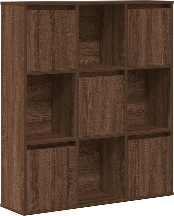 VidaXL Boekenkast 89x24x101 5 cm Bruin Eiken Boekenkast Boekenkasten Boekenplank Opbergkast