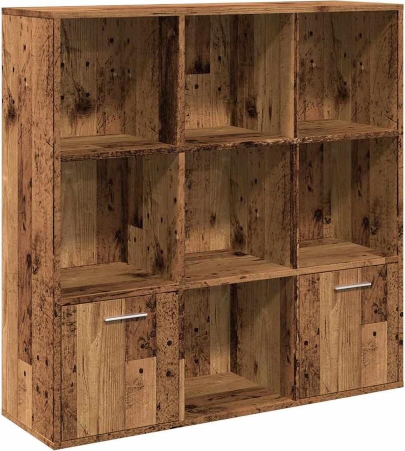 VidaXL Boekenkast 98x29x97 5 cm bewerkt hout oud houtkleurig - Foto 2