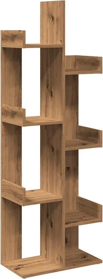 VidaXL Boekenkast Artisan Eiken 48x25 5x140 cm Boekenkast Boekenkasten Boekenplank Boekenkast