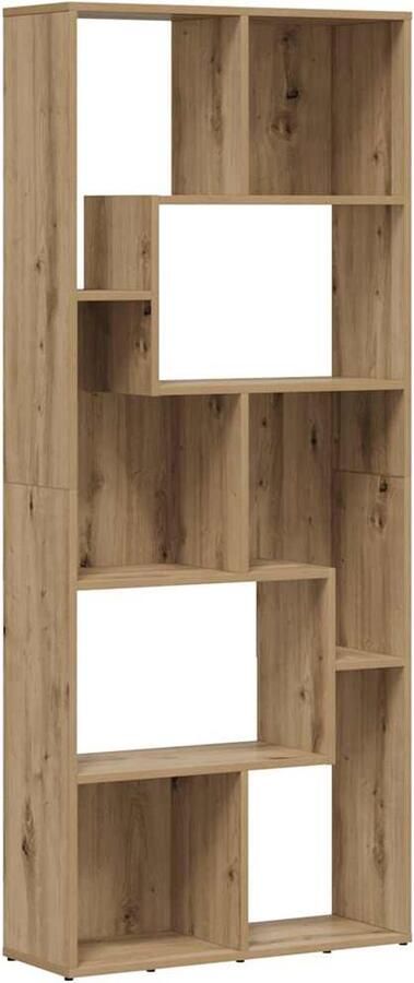 VidaXL Boekenkast 67x24x161 cm bewerkt hout artisanaal eikenkleurig